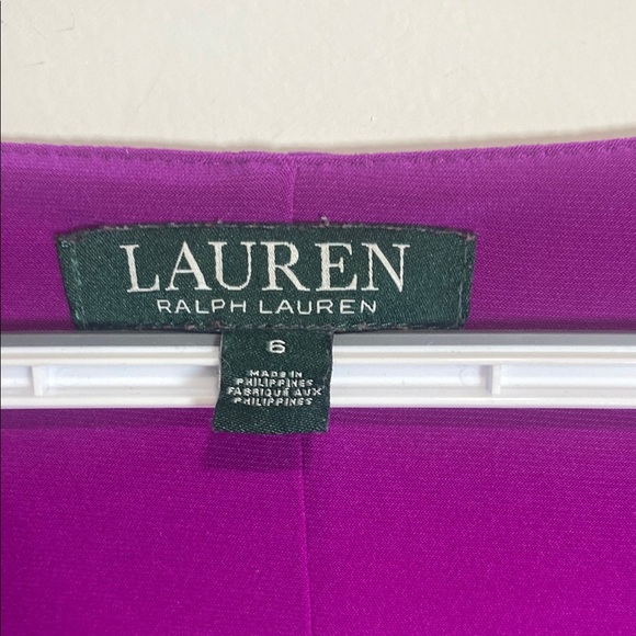 Ralph Lauren Purple Sheath Dress with Cowl Neck - Picture 2 of 8